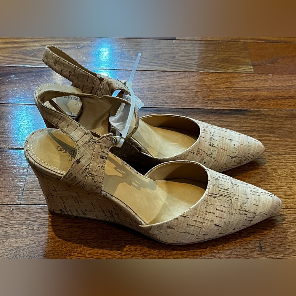 Bill Blass Perdi Cork Wedge Heels - Women's 9 NWT